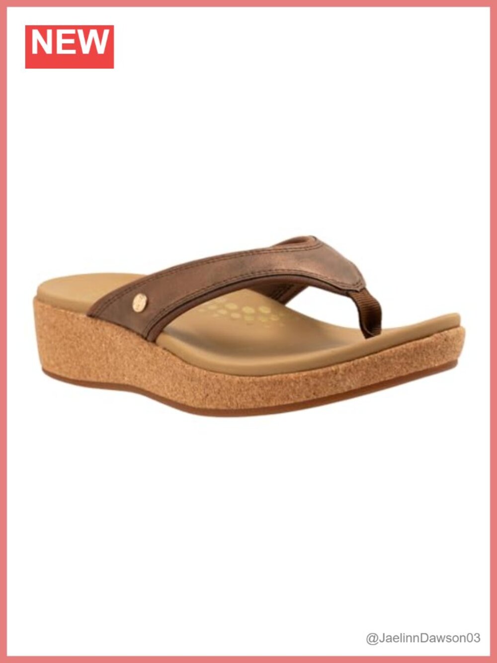 Women's Wedge Sandals with Orthotic Cork Footbed